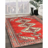 Traditional Light Copper Gold Persian Rug, tr3378