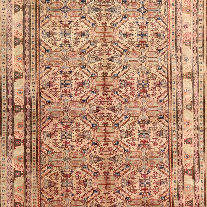 Traditional Sandy Brown Persian Rug, tr337