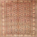 Square Traditional Sandy Brown Persian Rug, tr337