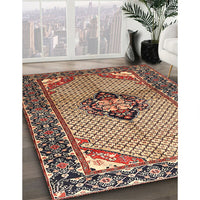 Traditional Sandy Brown Persian Rug, tr3382