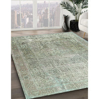 Traditional Khaki Green Persian Rug, tr3384