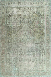 Machine Washable Traditional Khaki Green Rug, wshtr3384