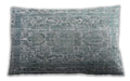 Traditional Classic Rectangular Light Slate Gray Lumbar Throw Pillow, 13 inch by 19 inch, lbtr3385