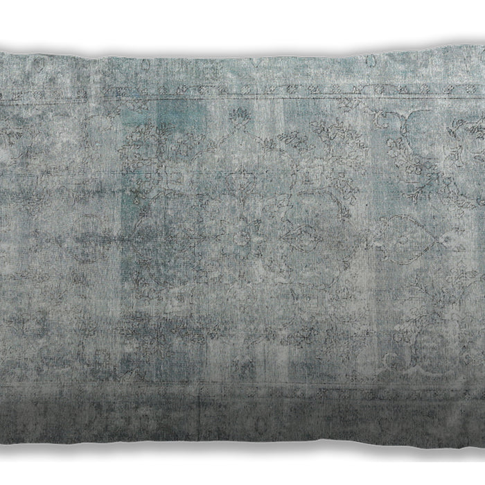 Traditional Classic Rectangular Dark Gray Lumbar Throw Pillow, 13 inch by 19 inch, lbtr3386