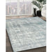 Machine Washable Traditional Dark Gray Rug in a Family Room, wshtr3386