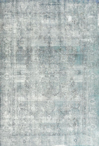 Machine Washable Traditional Dark Gray Rug, wshtr3386