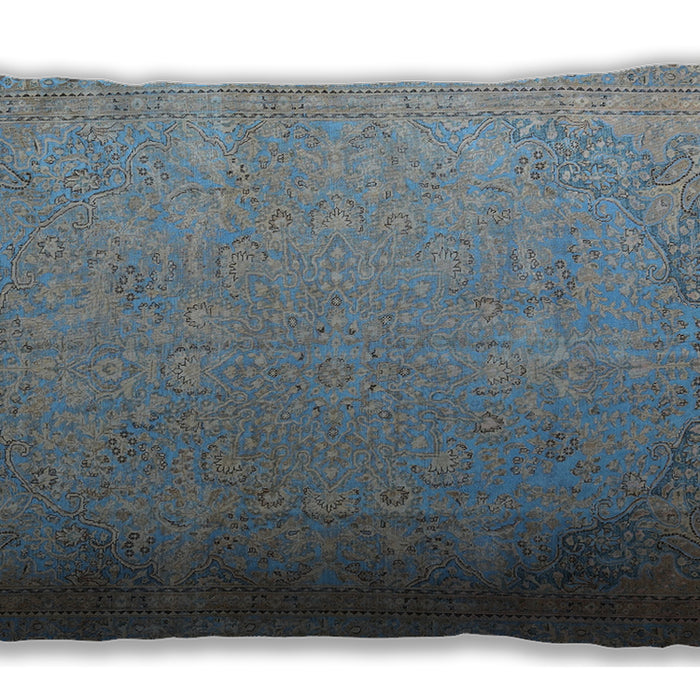 Traditional Classic Rectangular Slate Granite Gray Lumbar Throw Pillow, 13 inch by 19 inch, lbtr3387