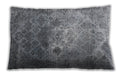 Traditional Classic Rectangular Ash Gray Lumbar Throw Pillow, 13 inch by 19 inch, lbtr3390