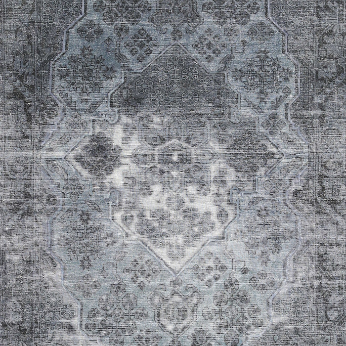 Machine Washable Traditional Ash Gray Rug, wshtr3390