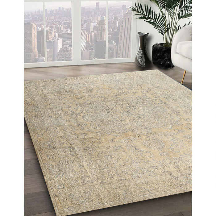 Traditional Brown Persian Rug in Family Room, tr3392