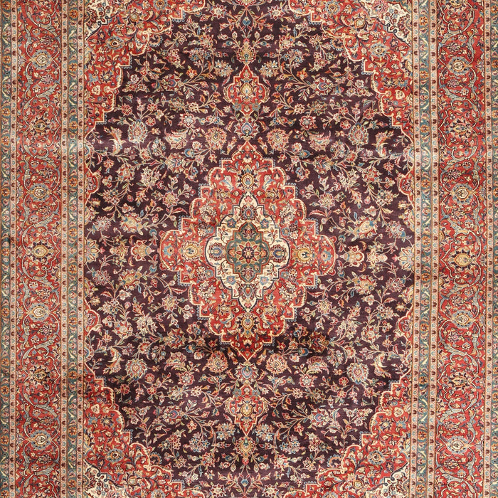 Traditional Fire Brick Red Medallion Rug, tr3394