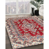 Traditional Tan Brown Medallion Rug, tr3395