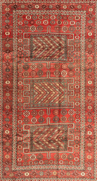 Machine Washable Traditional Peru Brown Rug, wshtr3399