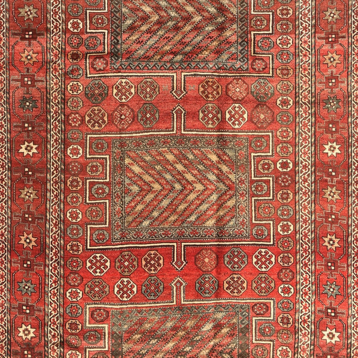 Machine Washable Traditional Peru Brown Rug, wshtr3399