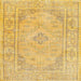 Square Traditional Dark Orange Persian Rug, tr339