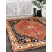 Machine Washable Traditional Sand Brown Rug in a Family Room, wshtr33