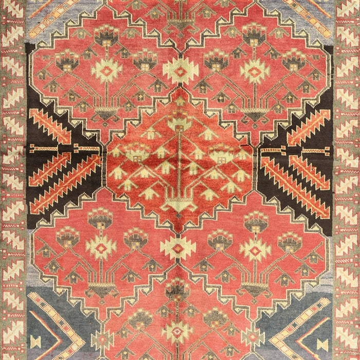 Traditional Brownish Green Persian Rug, tr3400