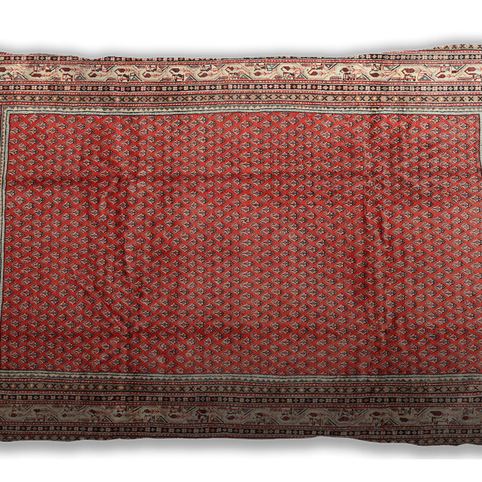 Traditional Classic Rectangular Red Lumbar Throw Pillow, 13 inch by 19 inch, lbtr3402