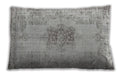 Traditional Classic Rectangular Gray Lumbar Throw Pillow, 13 inch by 19 inch, lbtr3404