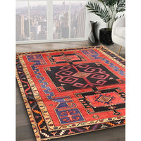 Traditional Orange Salmon Pink Persian Rug, tr3406