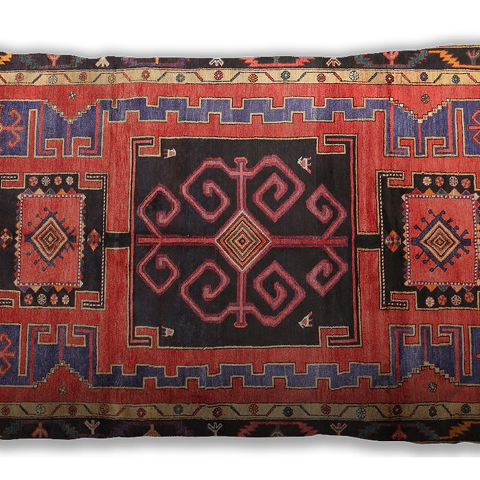 Traditional Classic Rectangular Orange Salmon Pink Lumbar Throw Pillow, 13 inch by 19 inch, lbtr3406