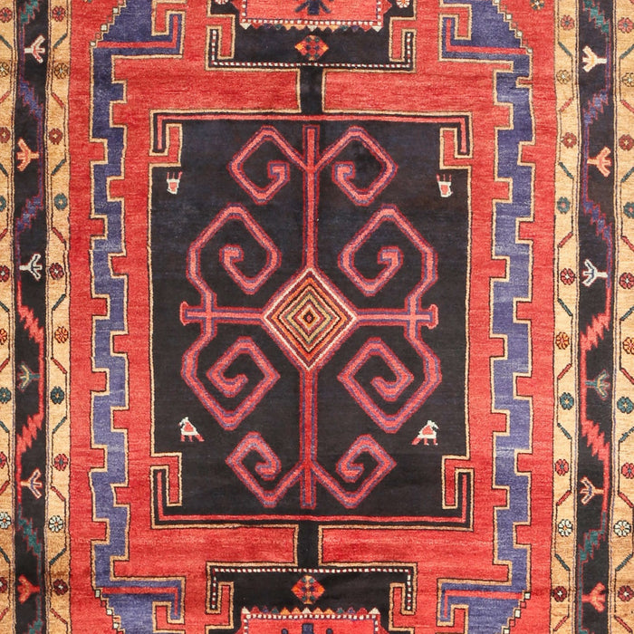 Traditional Orange Salmon Pink Persian Rug, tr3406