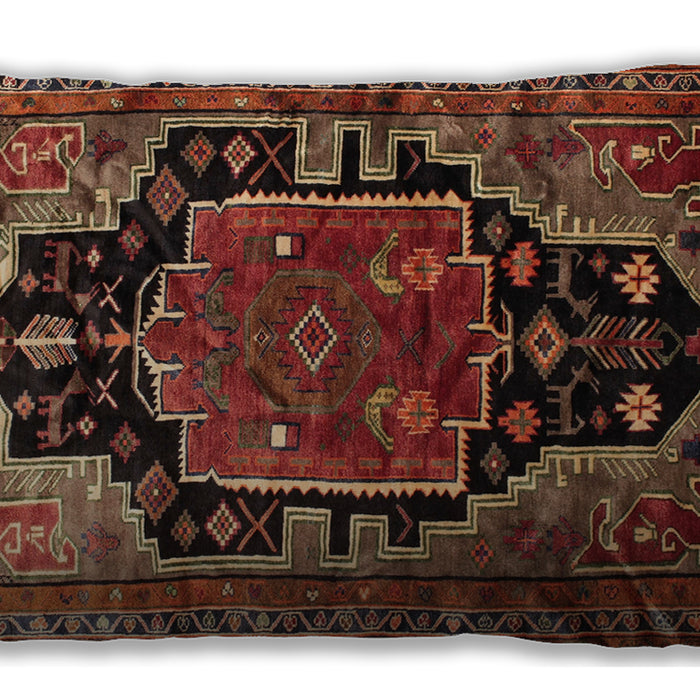 Traditional Classic Rectangular Saffron Red Lumbar Throw Pillow, 13 inch by 19 inch, lbtr340