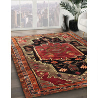 Traditional Saffron Red Persian Rug, tr340