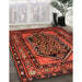 Machine Washable Traditional Tomato Red Rug in a Family Room, wshtr3410