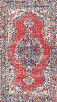 Machine Washable Traditional Brown Red Rug, wshtr3413