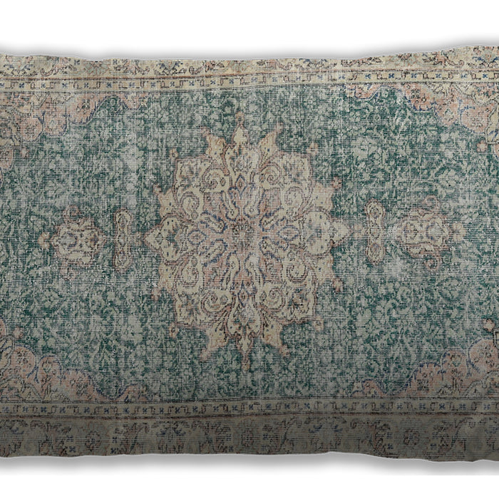 Traditional Classic Rectangular Camouflage Green Lumbar Throw Pillow, 13 inch by 19 inch, lbtr3414