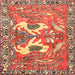 Square Traditional Red Persian Rug, tr3415