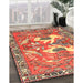Traditional Red Persian Rug in Family Room, tr3415