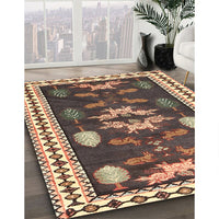 Traditional Dark Brown Persian Rug, tr3416