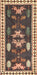 Machine Washable Traditional Dark Brown Rug, wshtr3416