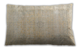 Traditional Classic Rectangular Golden Blonde Gold Lumbar Throw Pillow, 13 inch by 19 inch, lbtr3418