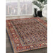 Traditional Camel Brown Persian Rug in Family Room, tr3421