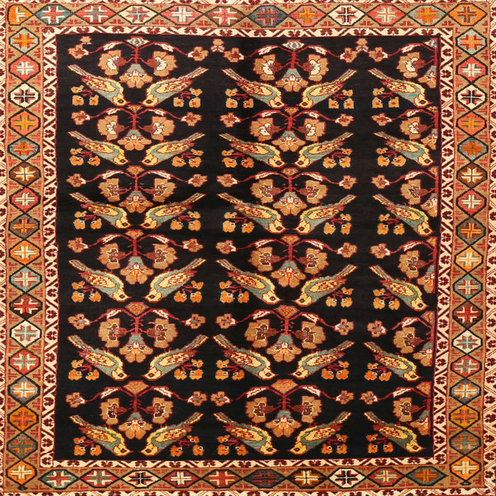 Square Traditional Red Persian Rug, tr3422