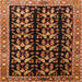 Square Traditional Red Persian Rug, tr3422