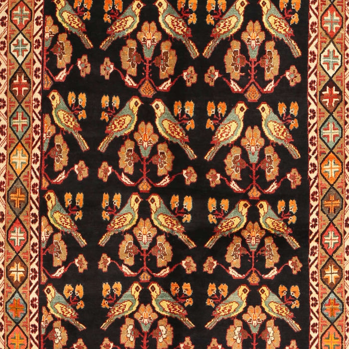 Machine Washable Traditional Night Red Rug, wshtr3422