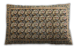Traditional Classic Rectangular Coffee Brown Lumbar Throw Pillow, 13 inch by 19 inch, lbtr3423