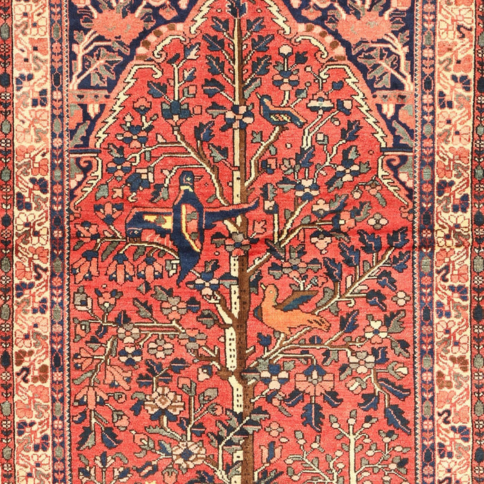 Machine Washable Traditional Sand Brown Rug, wshtr3424