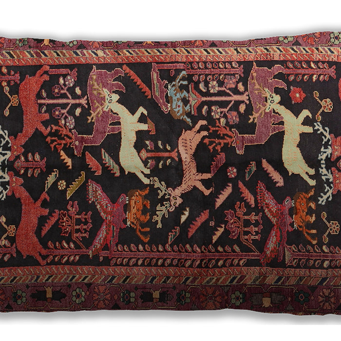 Traditional Classic Rectangular Rust Pink Lumbar Throw Pillow, 13 inch by 19 inch, lbtr3426