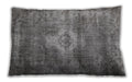 Traditional Classic Rectangular Black Lumbar Throw Pillow, 13 inch by 19 inch, lbtr3428