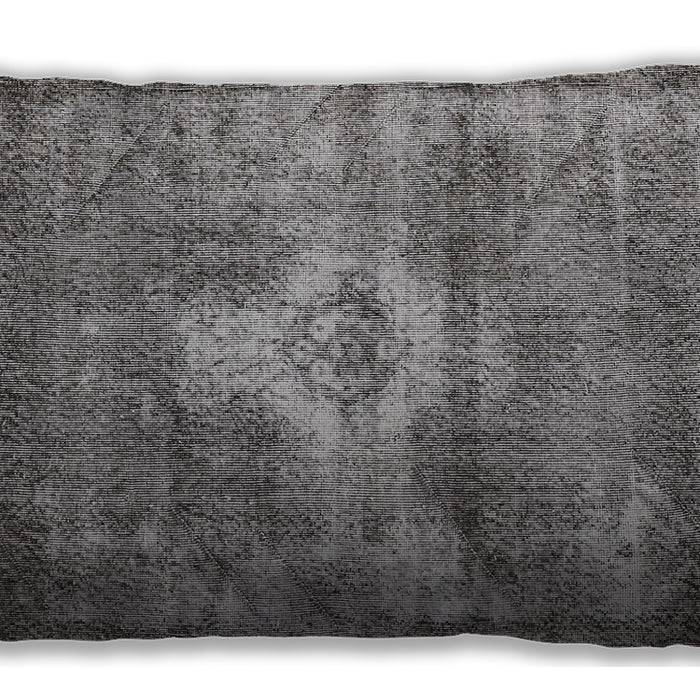 Traditional Classic Rectangular Black Lumbar Throw Pillow, 13 inch by 19 inch, lbtr3428