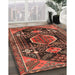 Traditional Rust Pink Persian Rug in Family Room, tr3429