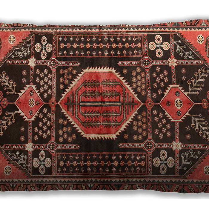 Traditional Classic Rectangular Rust Pink Lumbar Throw Pillow, 13 inch by 19 inch, lbtr3429