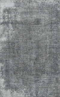 Machine Washable Traditional Dark Gray Rug, wshtr3430