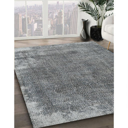 Traditional Dark Gray Persian Rug in Family Room, tr3430