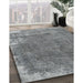 Machine Washable Traditional Dark Gray Rug in a Family Room, wshtr3430